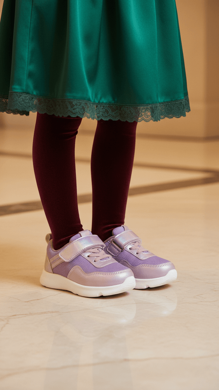 Girls Purple Casual Jogger KD1674