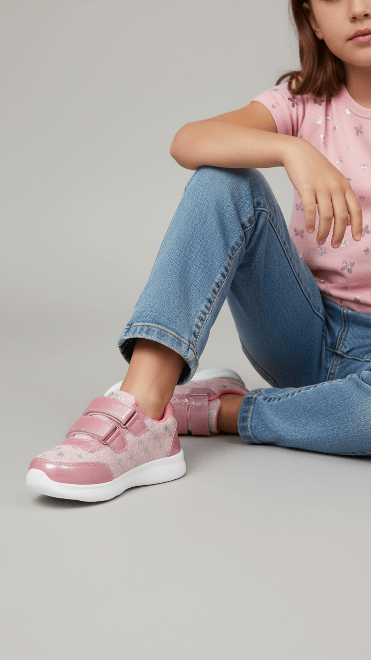 Girls Pink Casual Jogger KD1675