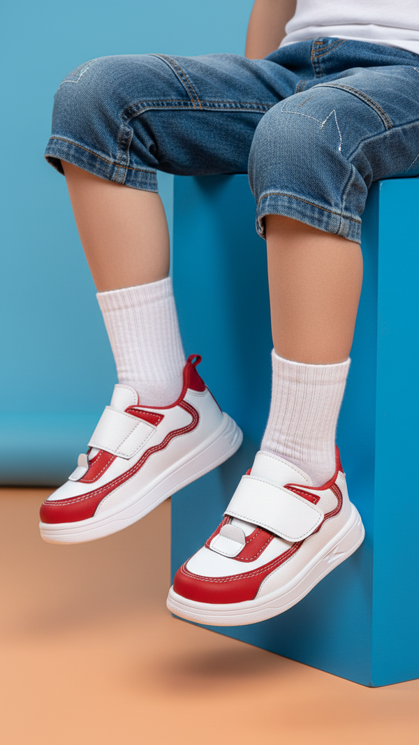 Boys Red Casual Jogger KD1688