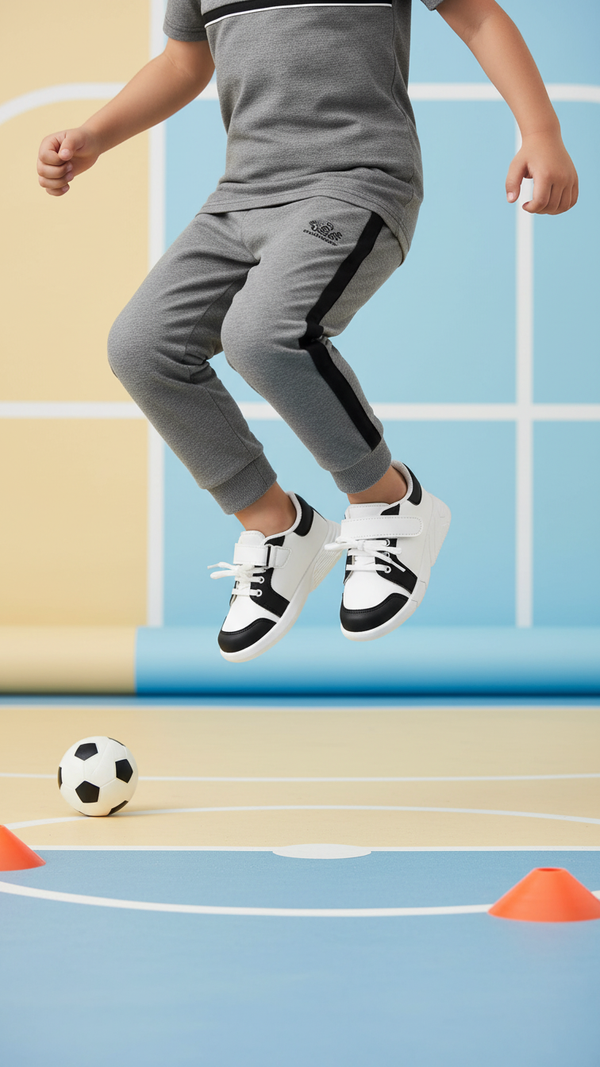 Boys White Casual Jogger KD1711