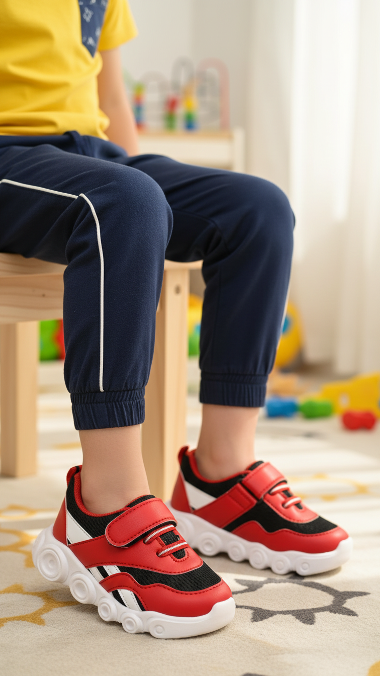 Boys Red Casual Jogger KD1714