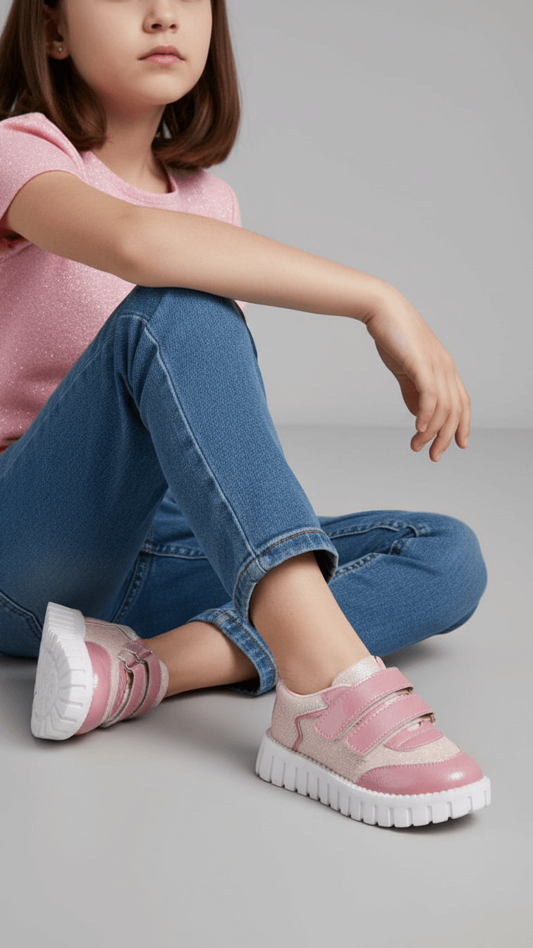 Girls Pink Casual Jogger KD1751