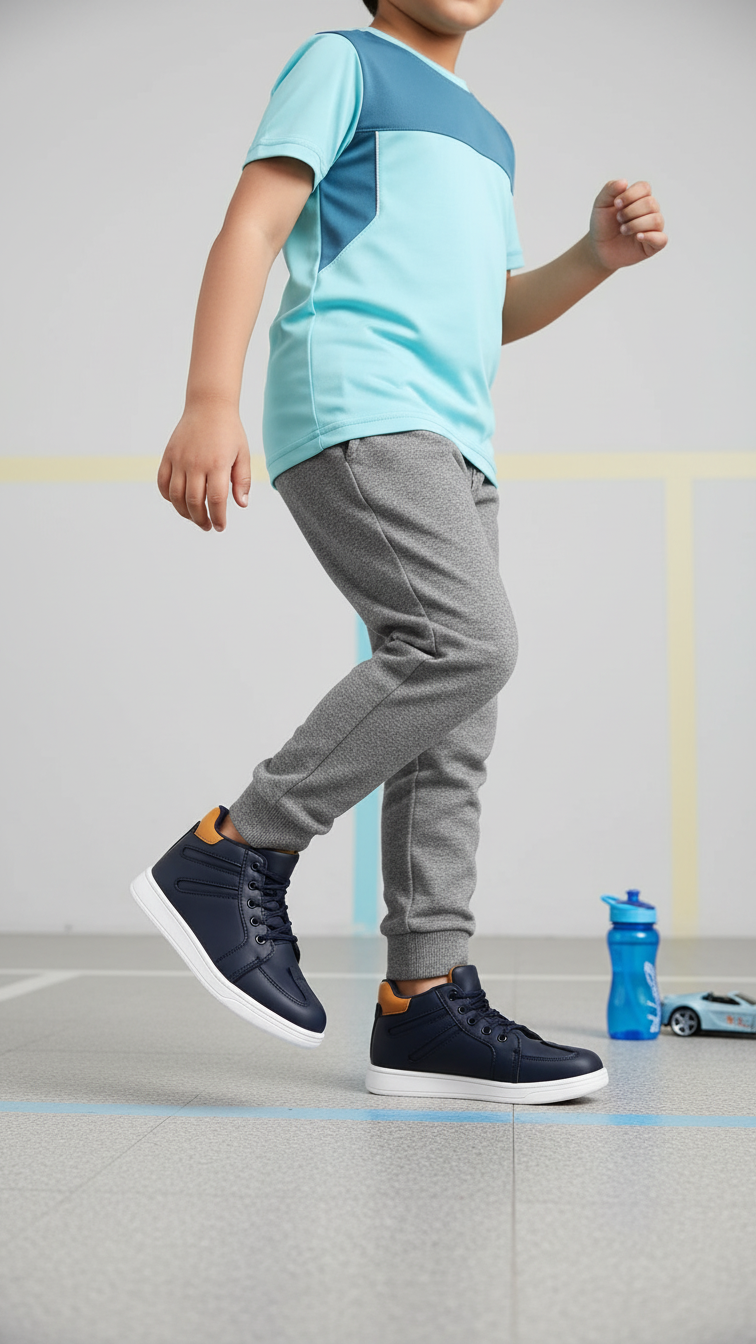 Boys Navy Formal Long Shoes KD1756