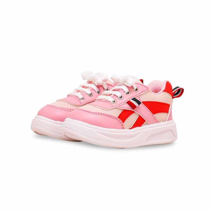 Girls Pink Casual Jogger KD1825