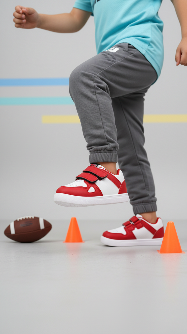 Boys Red Casual Jogger KD1836