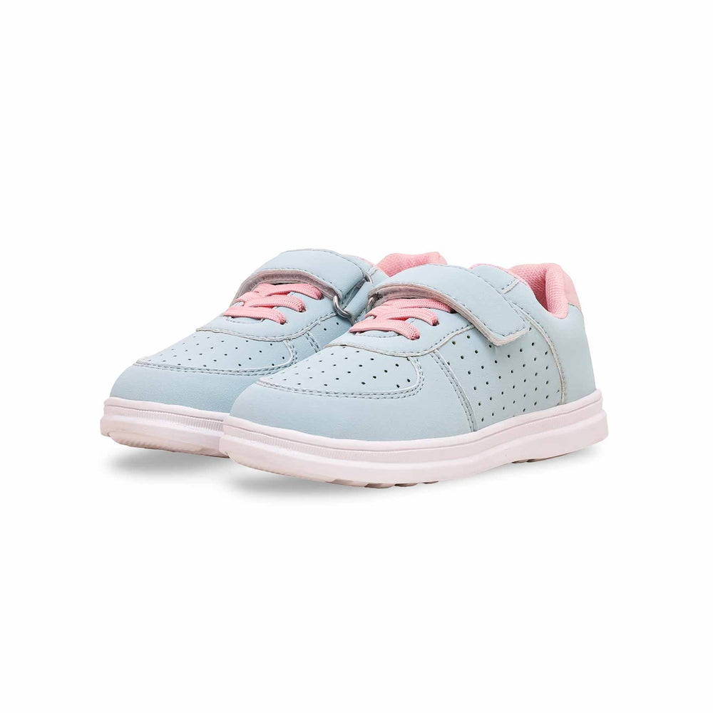 Girls Sky Blue Casual Jogger KD1854