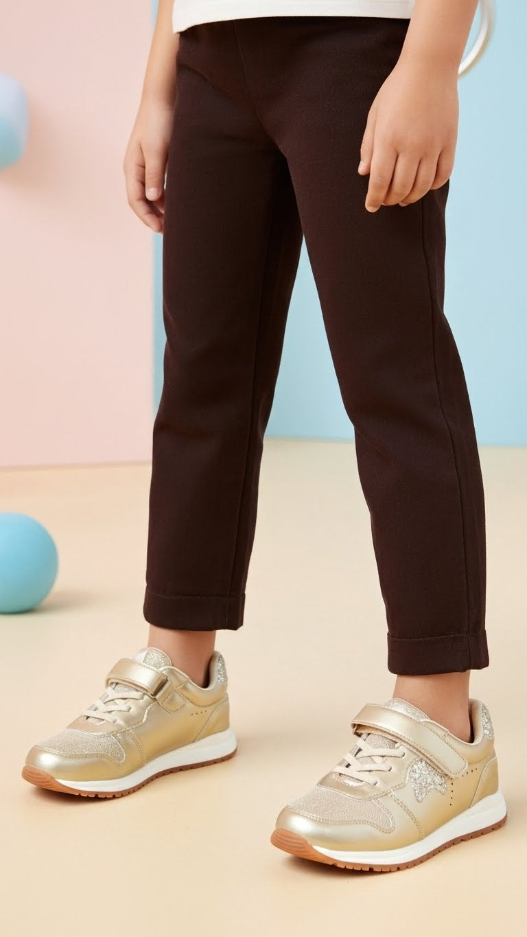Girls Golden Casual Jogger KD1889