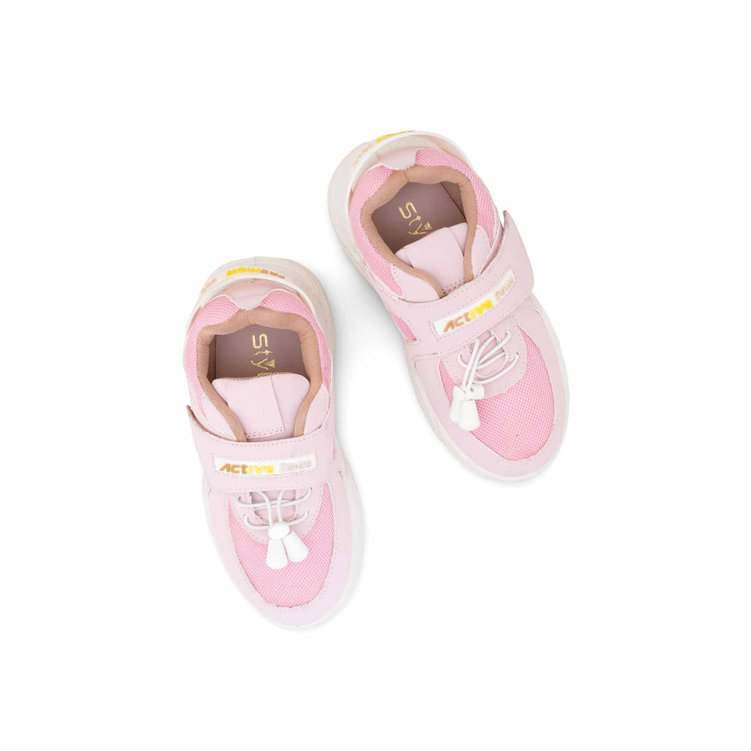 Girls Pink Casual Jogger KD1896