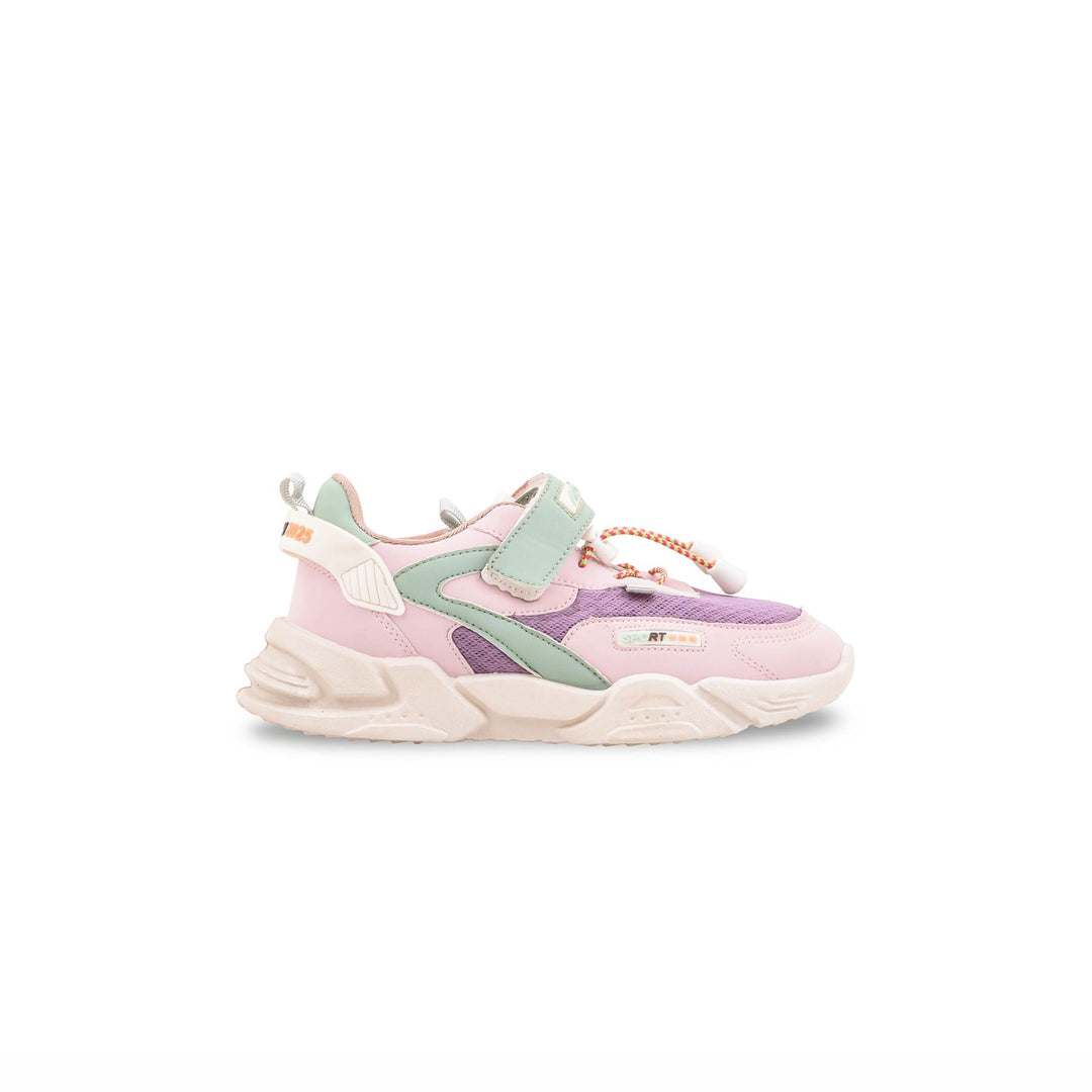 Girls Pink Casual Jogger KD1902