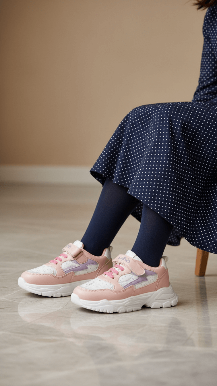 Girls Pink Casual Jogger KD1908