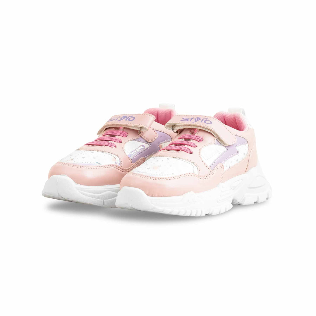 Girls Pink Casual Jogger KD1908