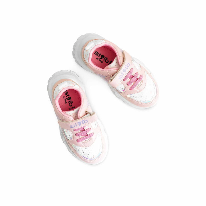 Girls Pink Casual Jogger KD1908