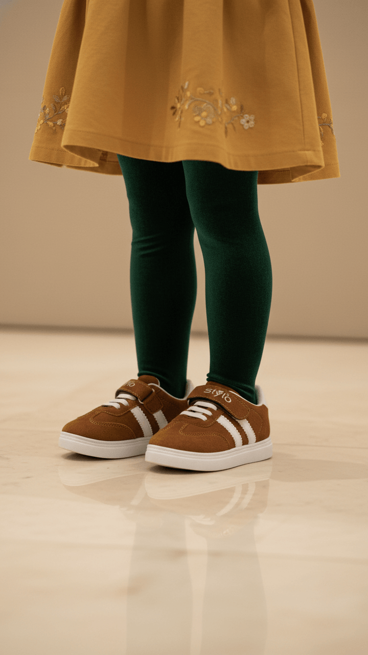 Girls Brown Casual Jogger KD1912