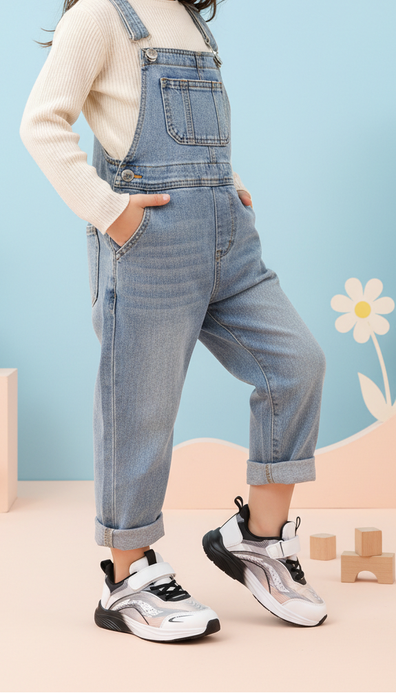 Girls White Casual Jogger KD1924