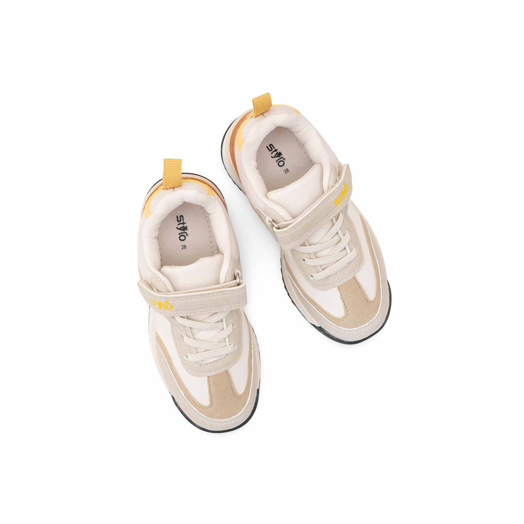 Girls Beige Casual Jogger KD1928