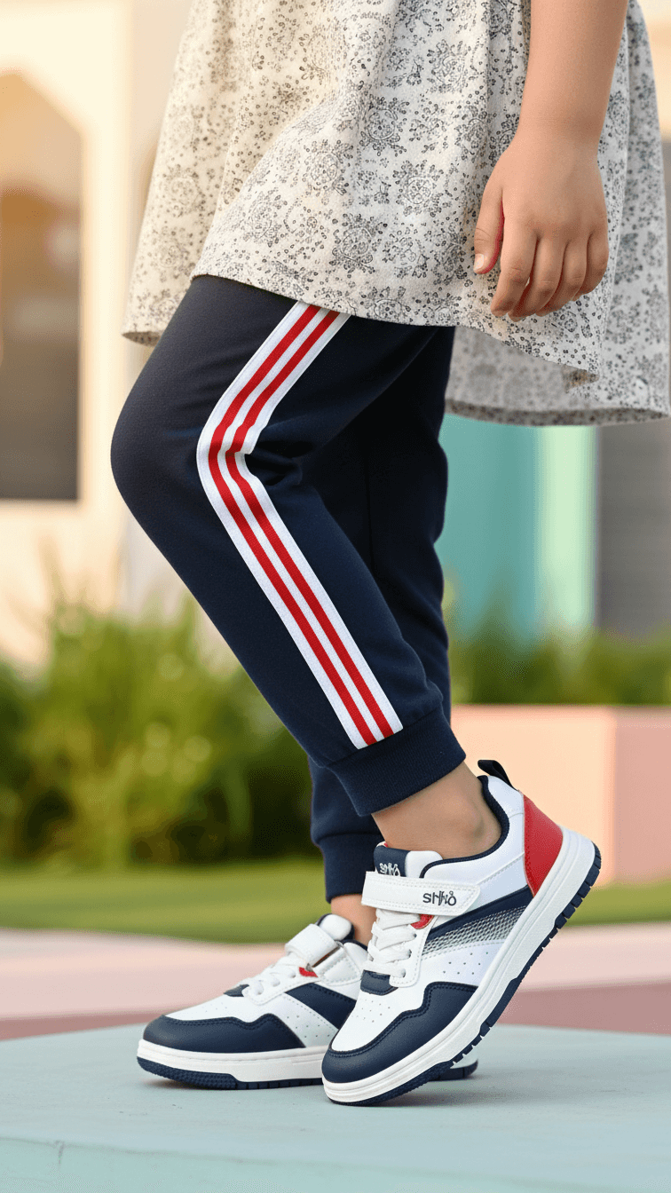 Girls Navy Casual Jogger KD1929