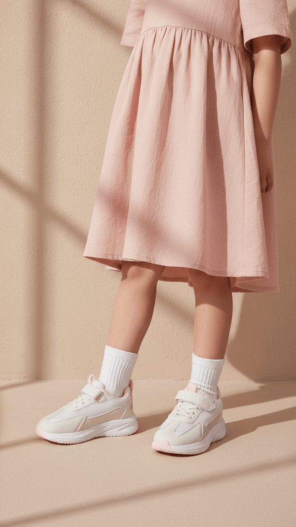 Girls Beige Casual Jogger KD1931