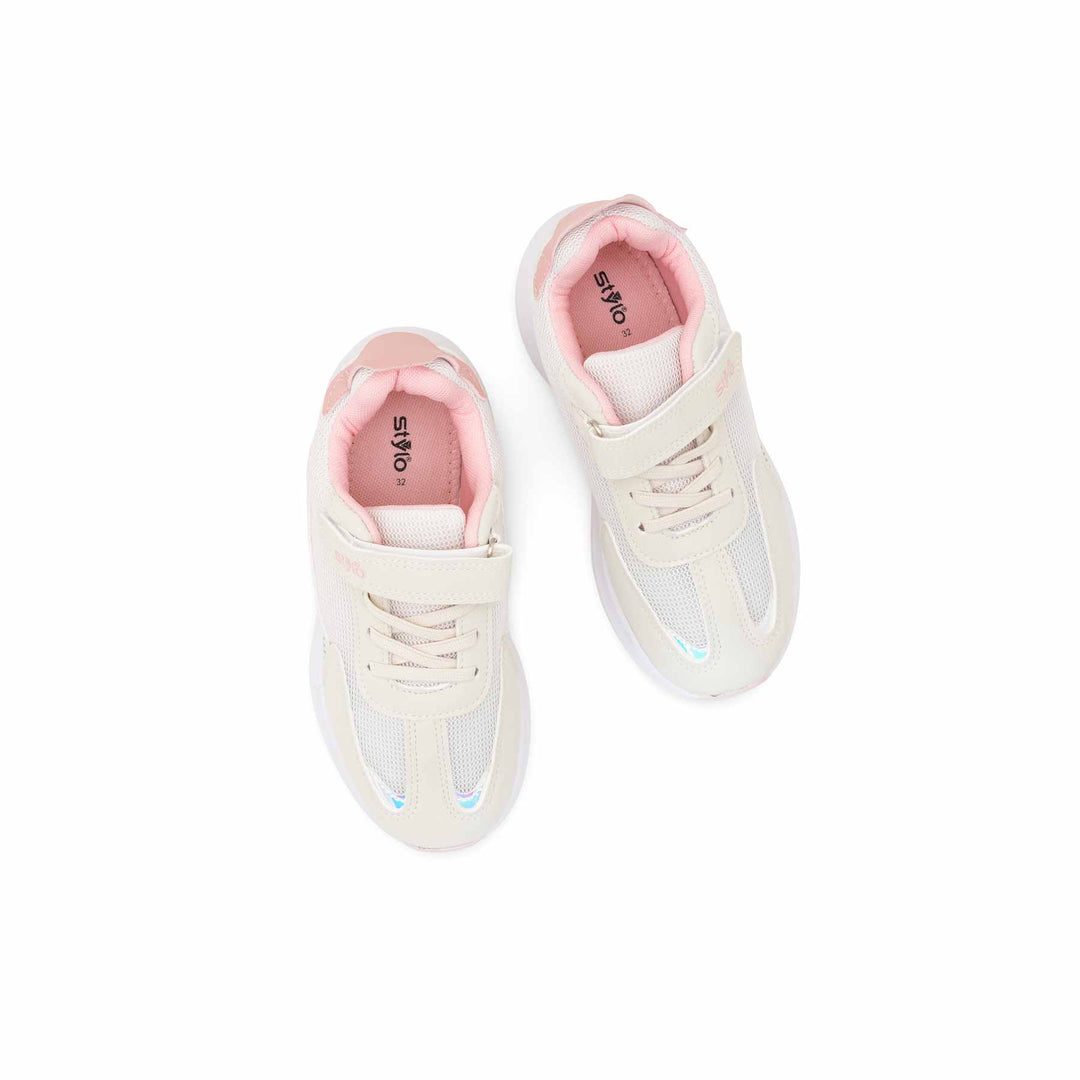 Girls Beige Casual Jogger KD1931