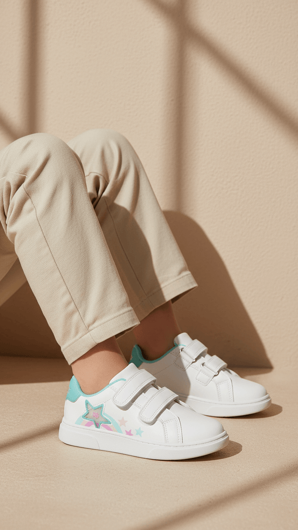 Girls White Casual Jogger KD1932