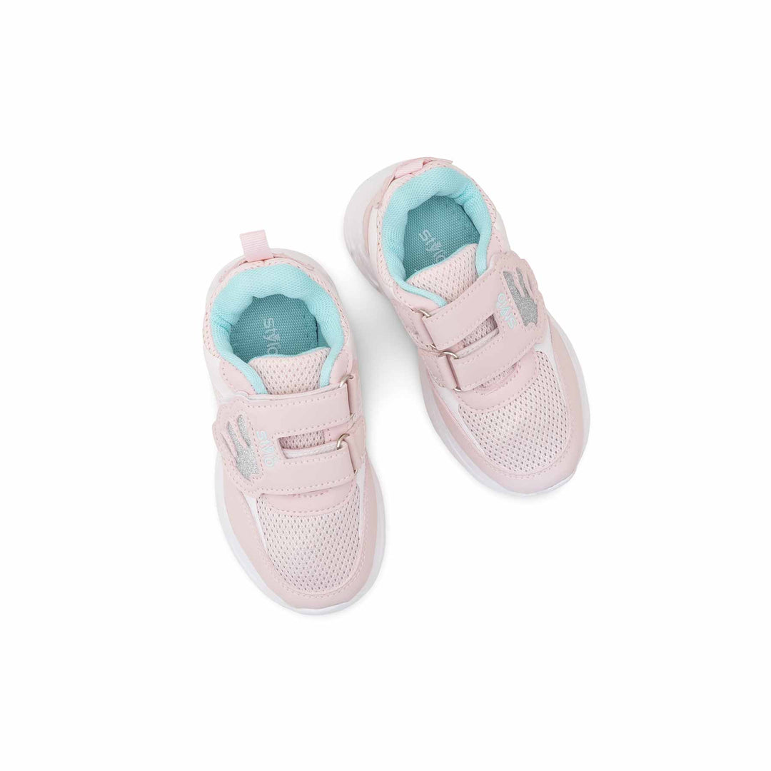 Girls Pink Casual Jogger KD1934