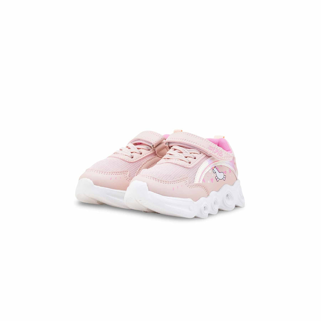 Girls Pink Casual Jogger KD1935