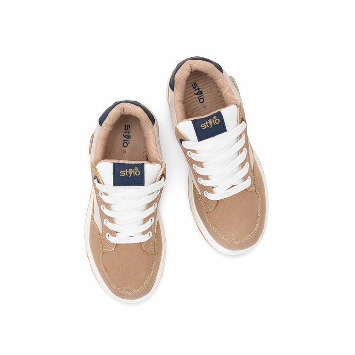 Girls Beige Casual Jogger KD1936