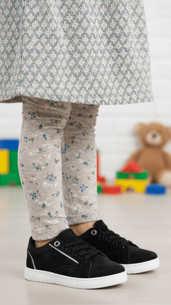 Girls Black Casual Jogger KD1941