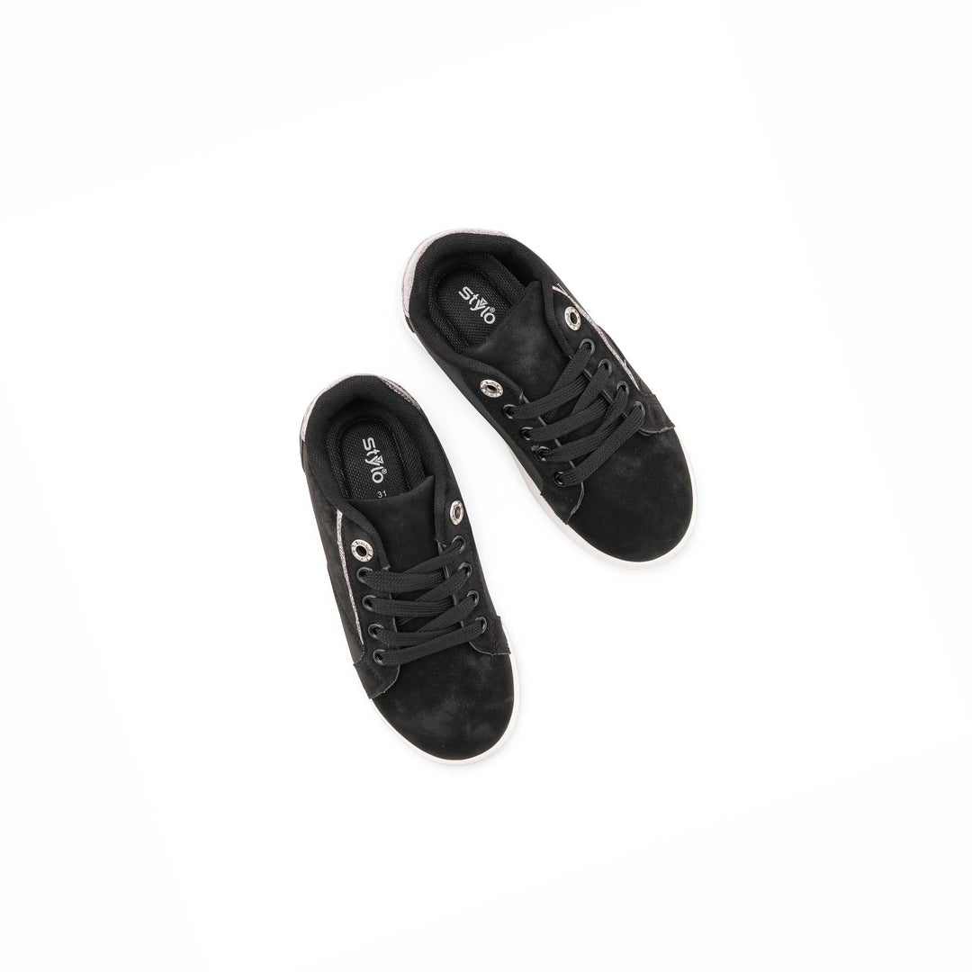 Girls Black Casual Jogger KD1941