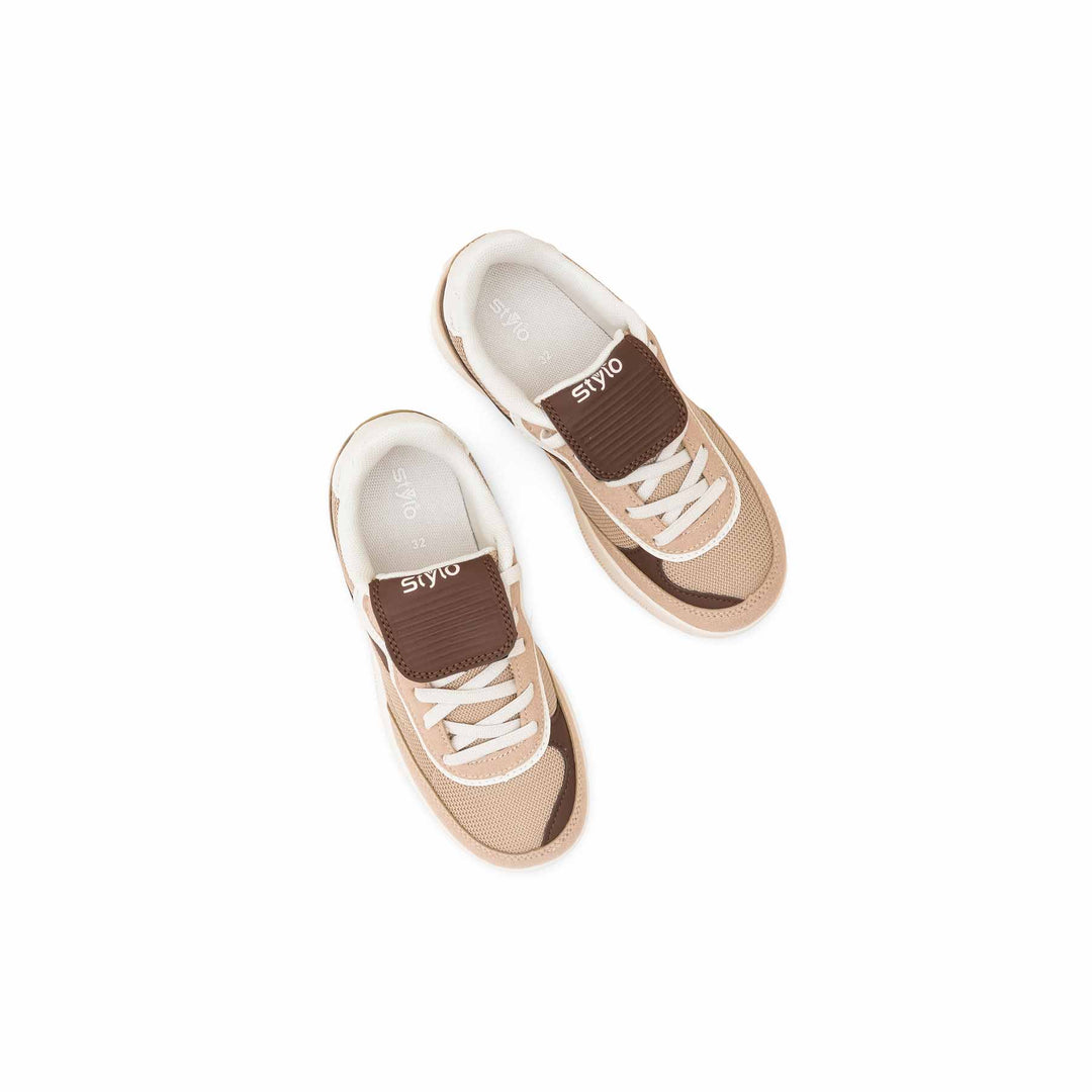 Girls Beige Casual Jogger KD1948