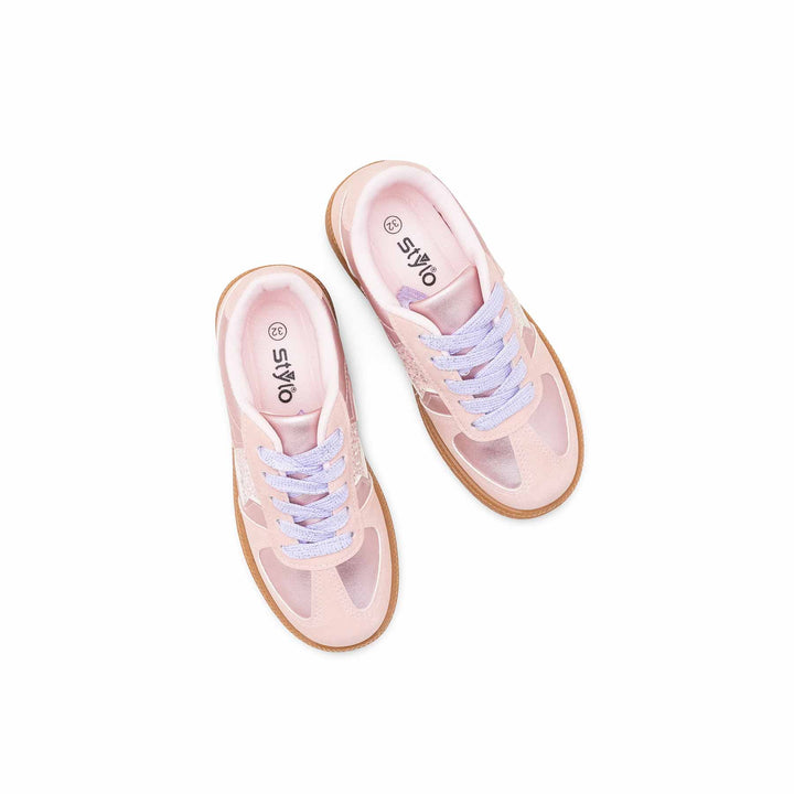 Girls Pink Casual Jogger KD1949