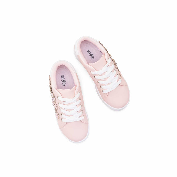 Girls Pink Casual Jogger KD1950