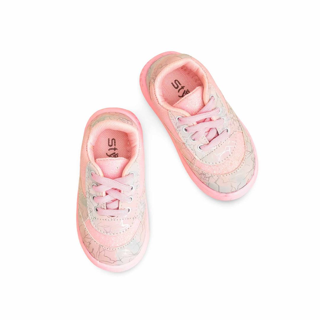 Girls Pink Casual Jogger KD1952