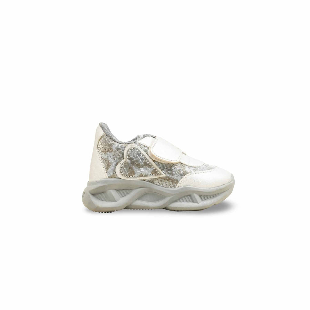 Babies Silver Casual Booties KD1955