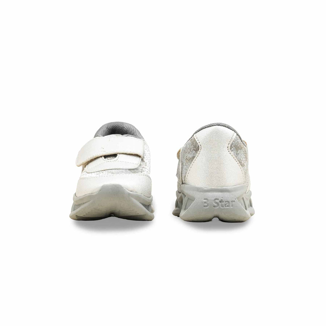 Babies Silver Casual Booties KD1955