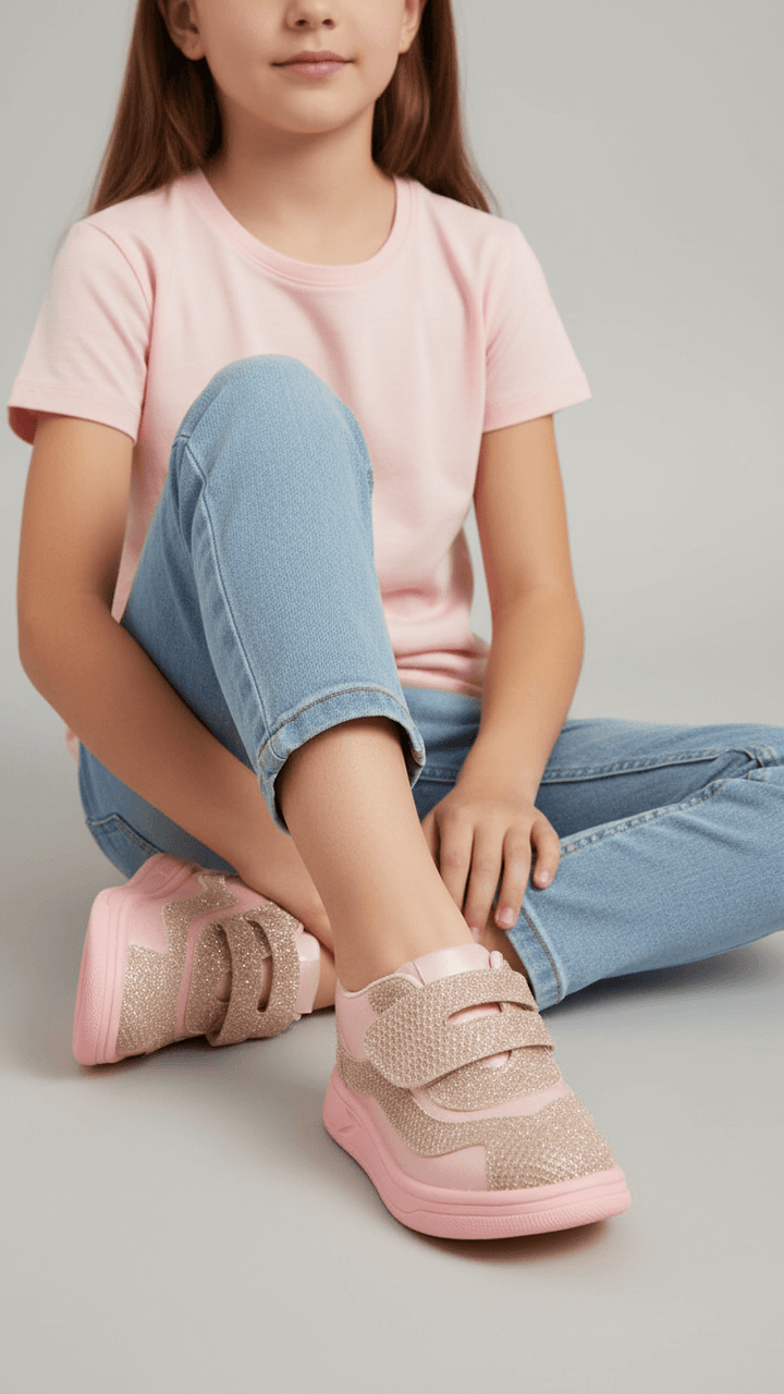 Girls Pink Casual Jogger KD1960