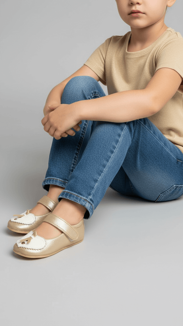 Babies Golden Casual Booties KD1971