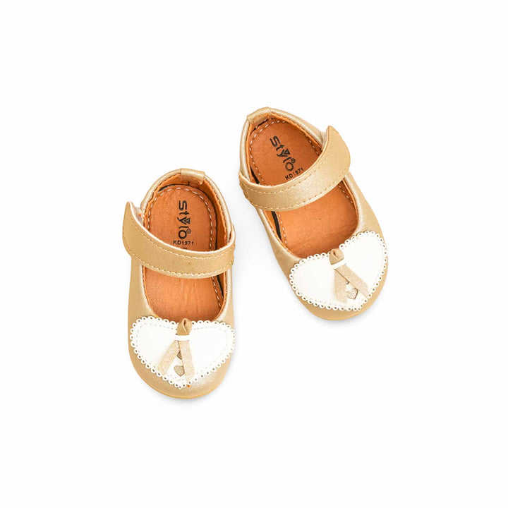 Babies Golden Casual Booties KD1971