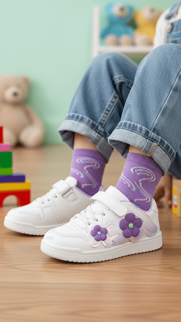 Girls Purple Casual Jogger KD1980