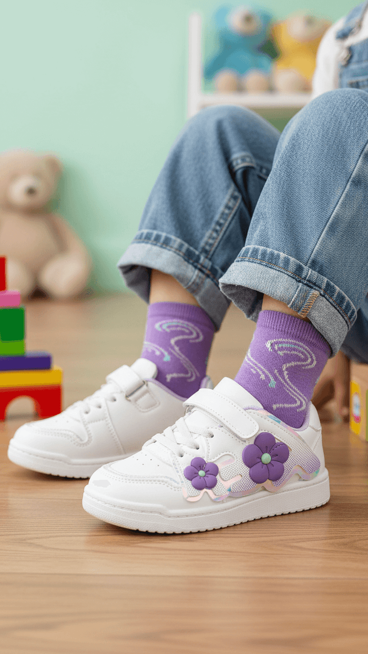 Girls Purple Casual Jogger KD1980