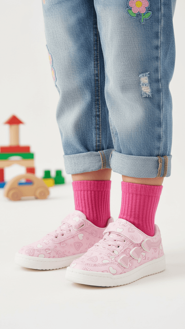 Girls Pink Casual Jogger KD1981