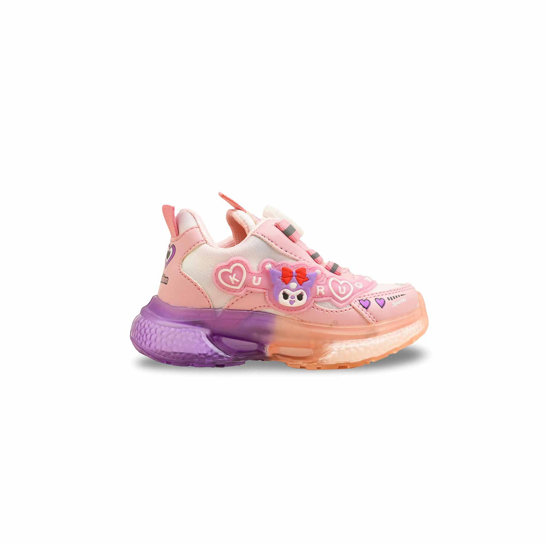 Girls Pink Casual Jogger KD1994