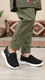 Girls Black Casual Canvas KD2187
