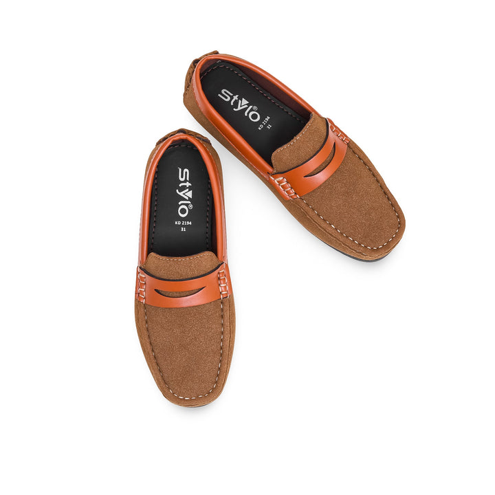 Boys Mustard Formal Moccasin KD2194