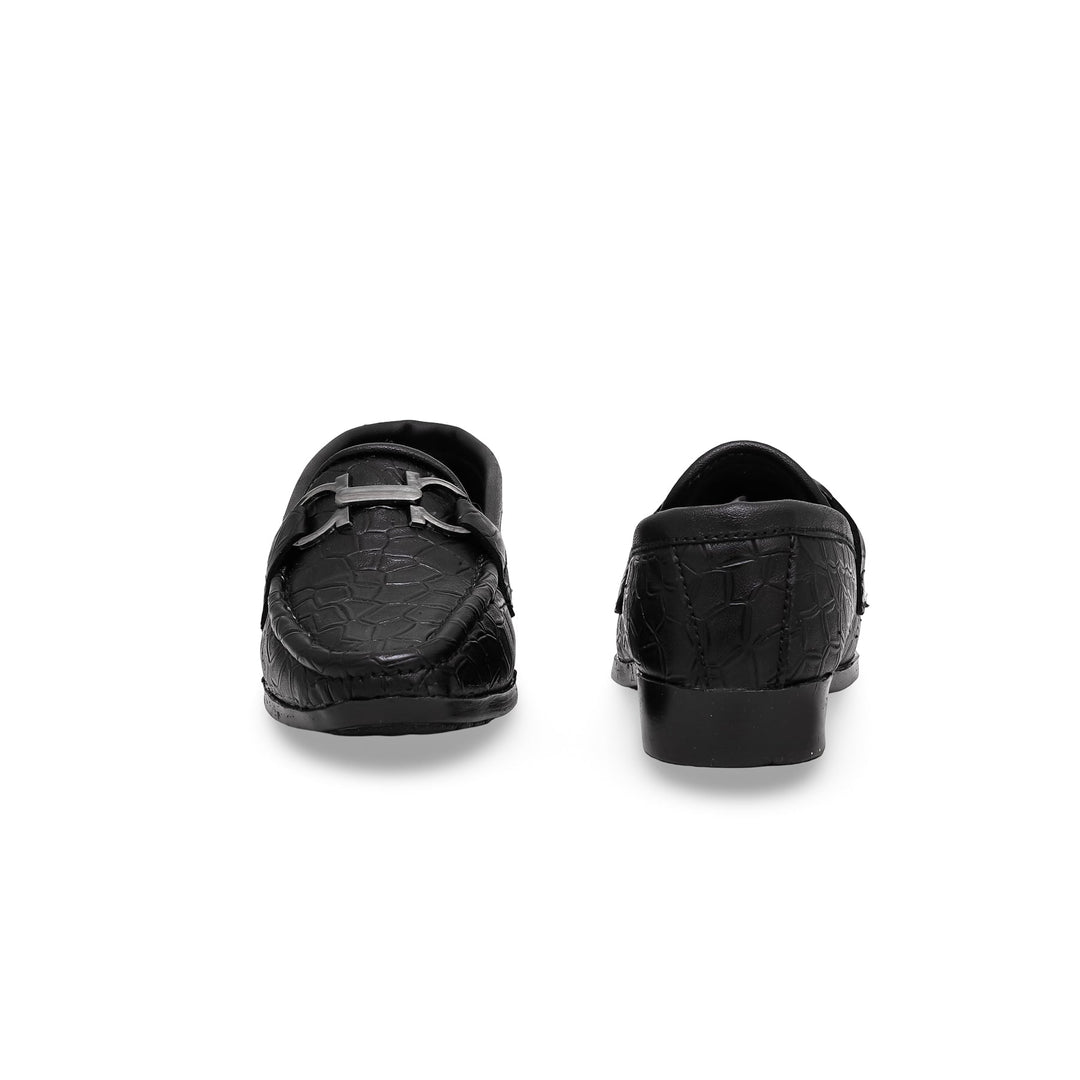 Boys Black Formal Shoes KD2202