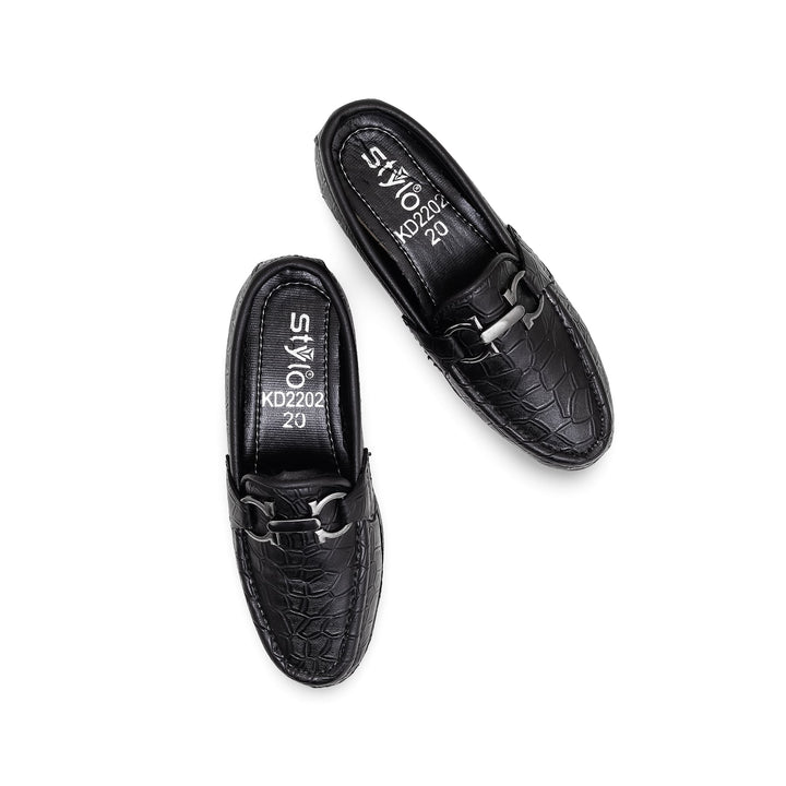 Boys Black Formal Shoes KD2202