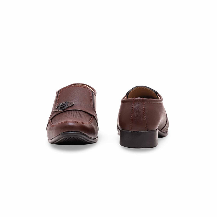 Boys Coffee Formal Moccasin KD2211