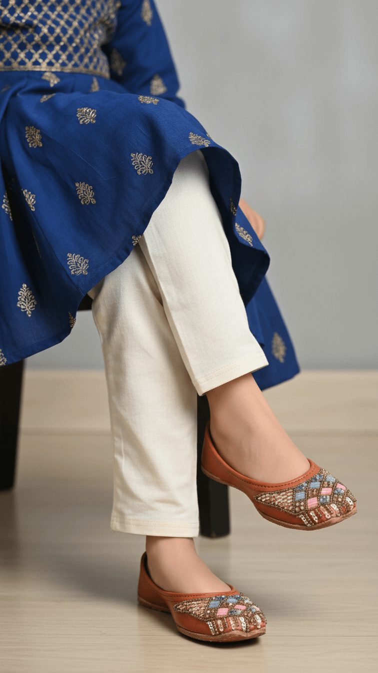 Girls Pink Fancy Khusa KD2248