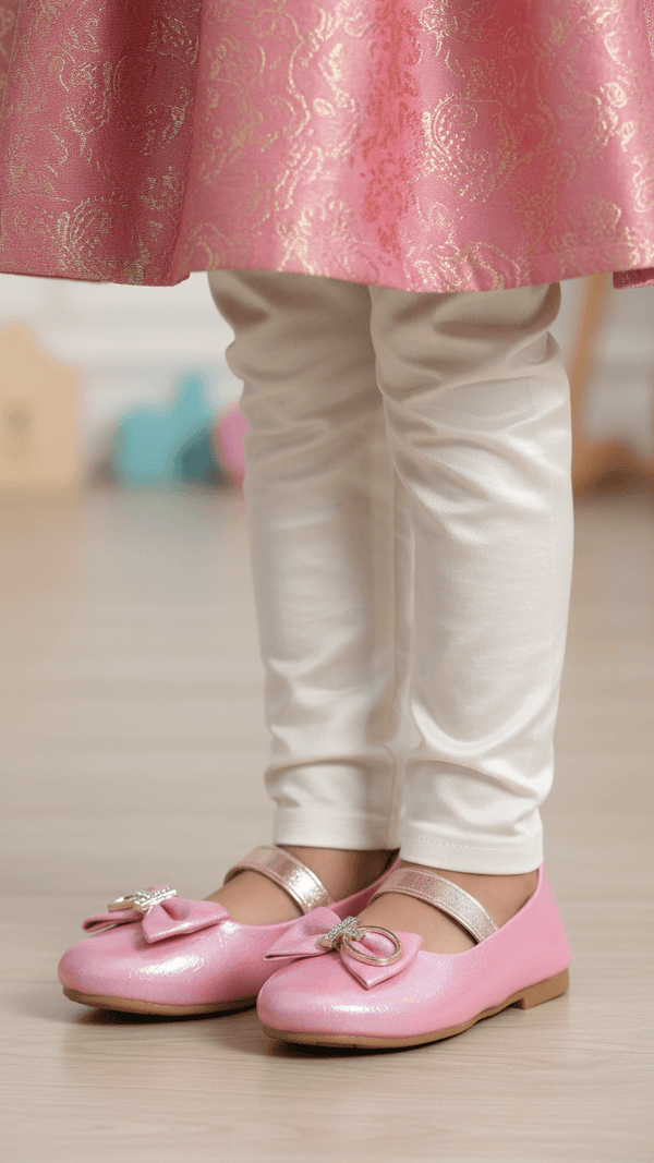 Girls Pink Formal Pumps KD2266