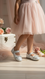 Girls White Fancy Pumps KD2274