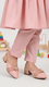 Girls Pink Formal Pumps KD2287